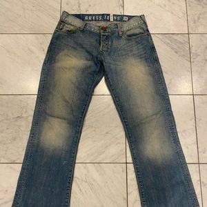 MENS JEANS GUESS JEANS  SIZE 31 FALCON Button Fly